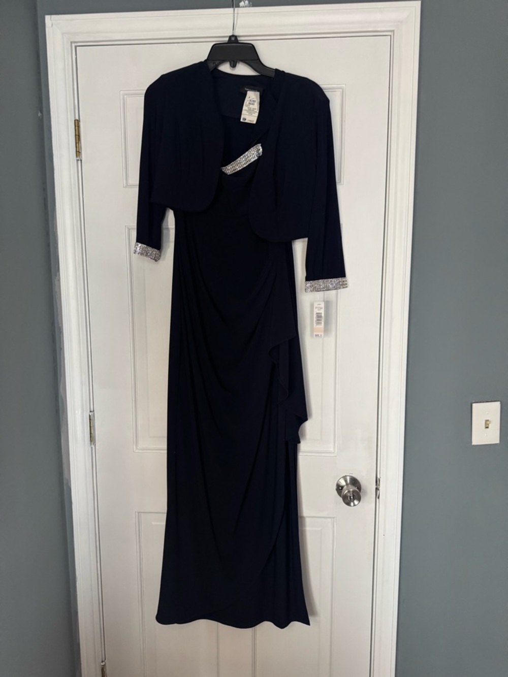 2 piece navy maxi dress - Picture 2 of 5